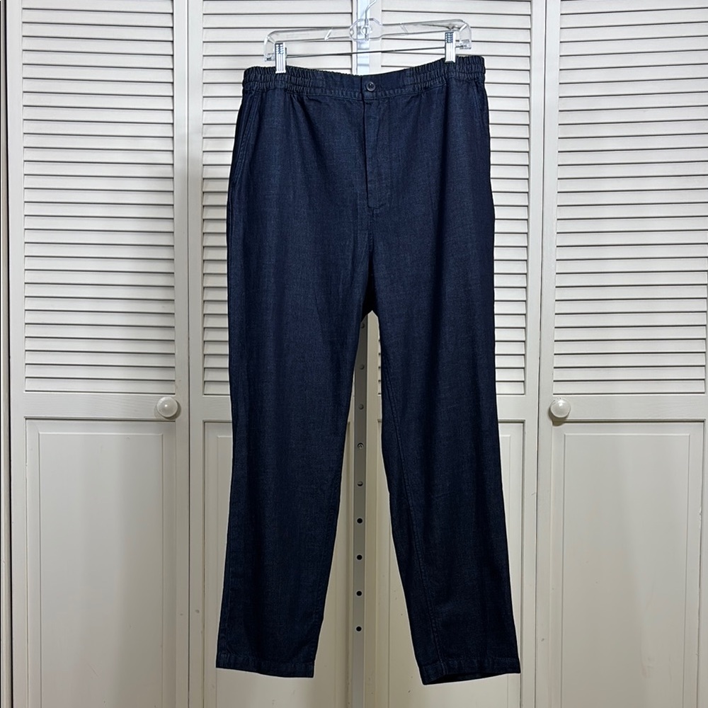 NWT Outerknown Men's Twill Organic Cotton Dark Wash Lightweight Jeans Large
